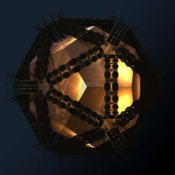 Icosahedral container of the dodecahedral keeper of fractal enlightenment