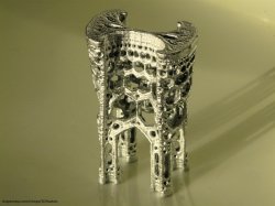 Inverted cathedral - 3D printed fractal