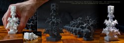 Surreal Fractal Chess Set - my Masterpieces - The King -