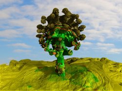 Painted Tree In Painted Desert -4 fractal boolean