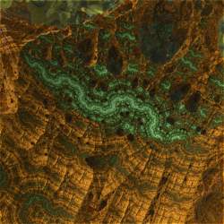 Malachite Deposit on the Mineral planet