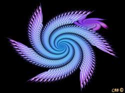 Blue &amp; Purple Swirl