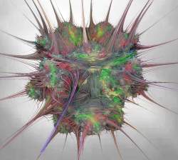 Mandelbulb with Radiolaria-Tweak, Power=6.5
